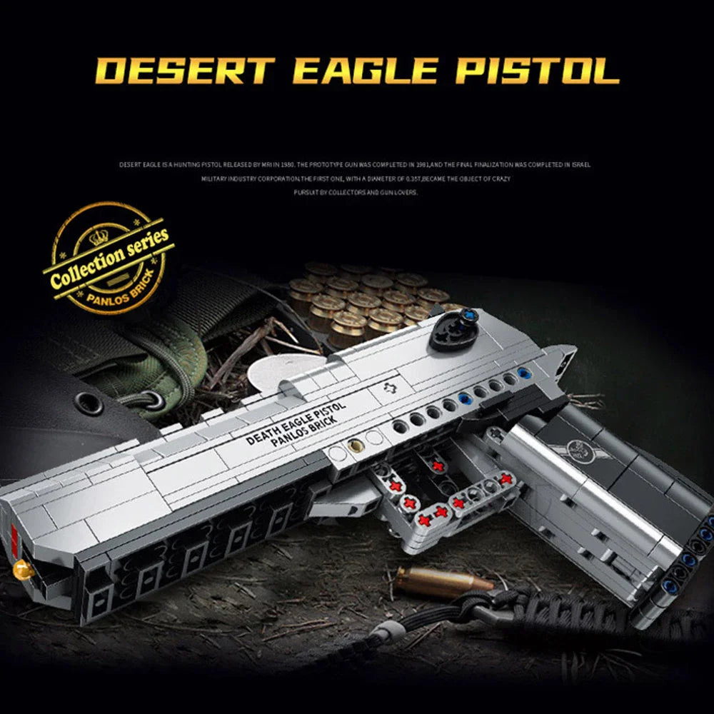 G18 Desert Eagle M1911 Pistol Gun Model – Military Series Building Blocks Toys for Kids and Boys