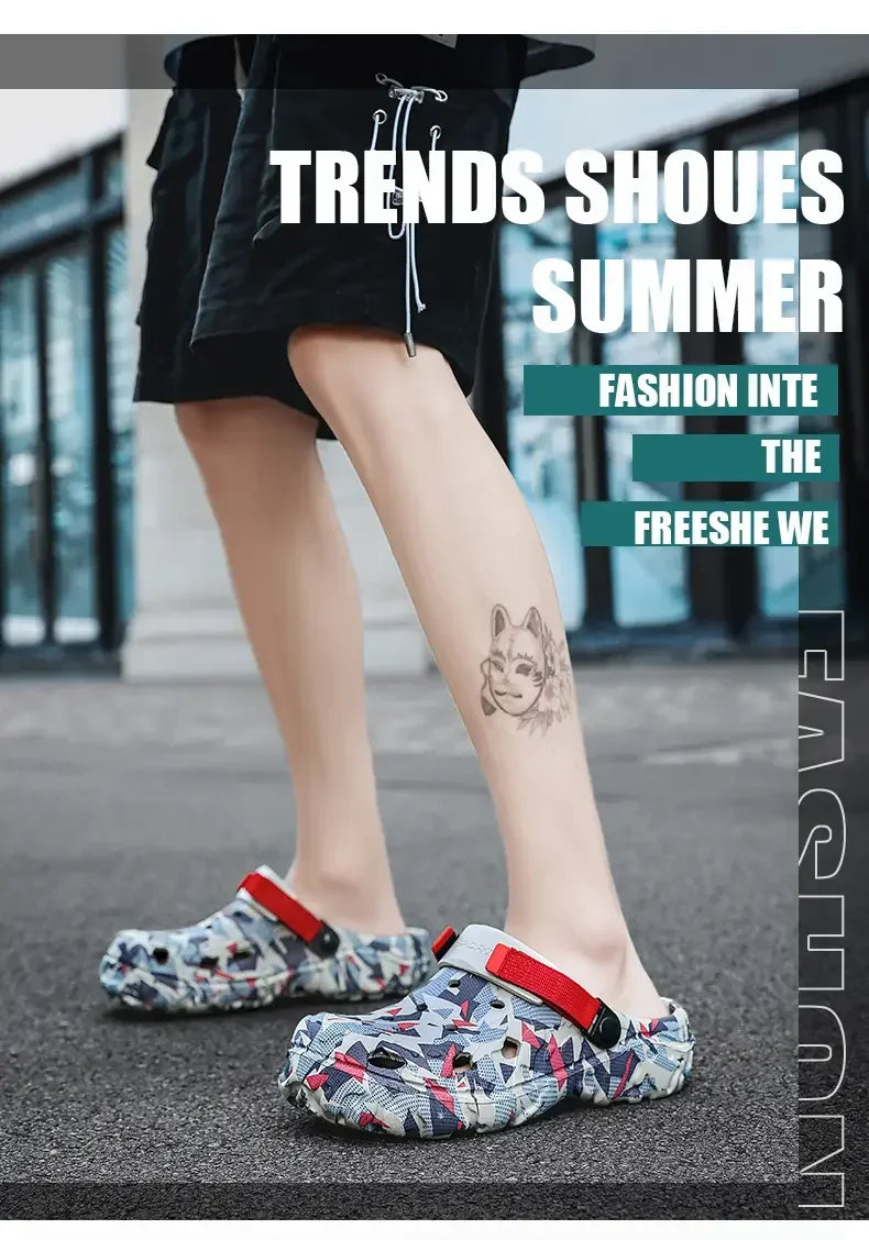 Men’s Clogs & Sandals – Camouflage Garden Shoes, Outdoor Flip Flops & Home Slippers