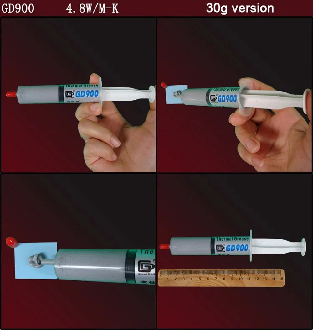GD900/GD-2 Thermal Conductive Grease – Silicone Heatsink Paste 7g/15g/30g for PC, CPU, GPU, LED & VGA Cooling