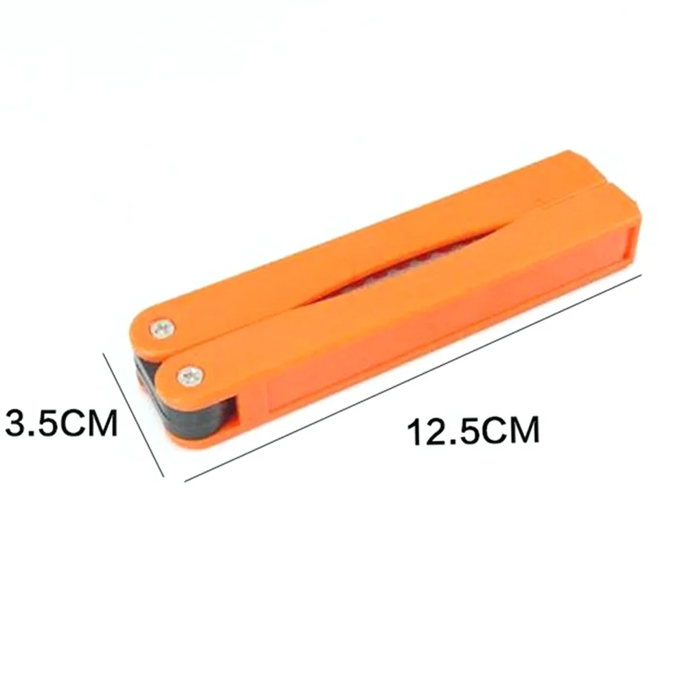 Portable Folding Pocket Knife Sharpener – Double-Sided Diamond Whetstone for Outdoor & EDC Blade Sharpening Tool