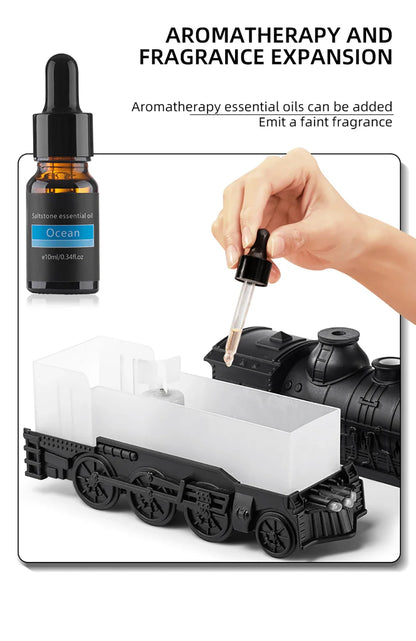 Aierwill Train Air Humidifier – Ultrasonic Aromatherapy Diffuser with Mist Maker, Essential Oil Aroma Diffuser, Remote Control