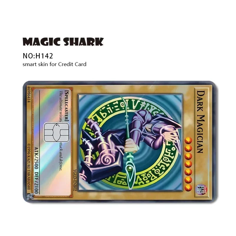 Magic Shark Holographic Laser Skin - Evil FBI Money Credit Bank Card Sticker Cover No Fade Protective Film
