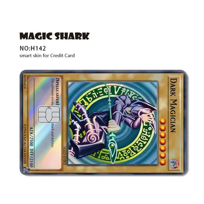 Magic Shark Holographic Laser Skin - Evil FBI Money Credit Bank Card Sticker Cover No Fade Protective Film