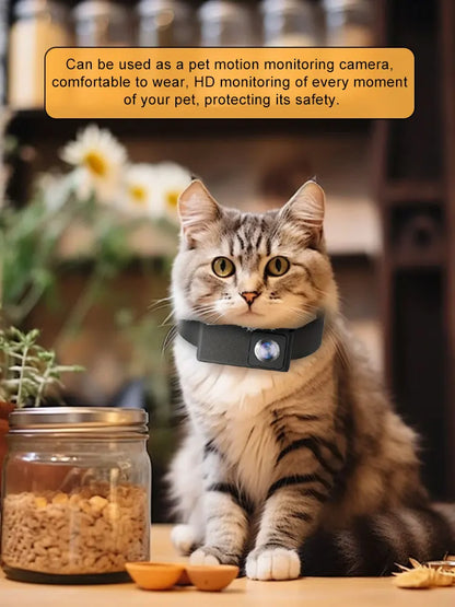 BORME HD 1080P Pet Camera – Wireless Collar Camera for Dogs and Cats, No WiFi Needed, Video Recording, Perfect Birthday Gift