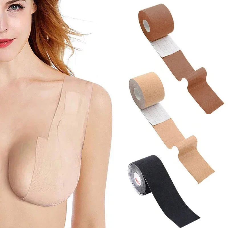 Boob Tape Push Up Breast Lift Tape – Invisible Adhesive Bra & Nipple Covers for Women, Seamless Lift & Bust Support Accessories