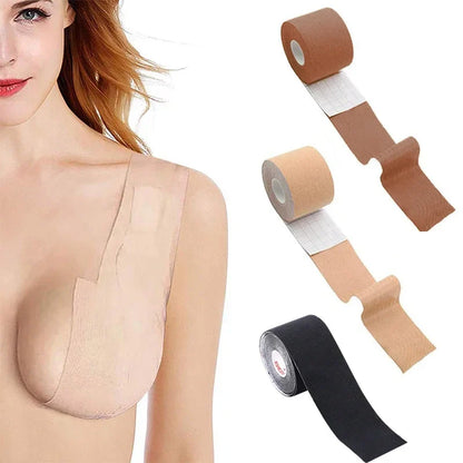 Boob Tape Push Up Breast Lift Tape – Invisible Adhesive Bra & Nipple Covers for Women, Seamless Lift & Bust Support Accessories