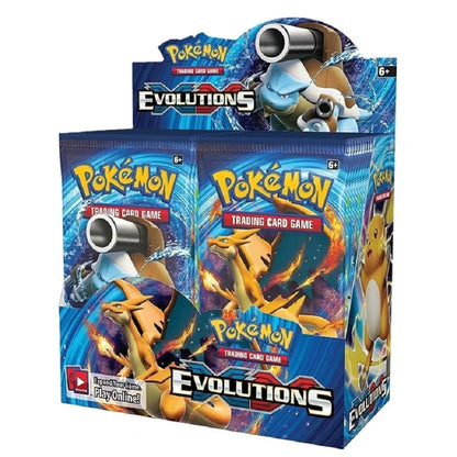 324-Piece Pokémon Cards Set – Sun & Moon XY Evolutions Booster Box, Collectible Trading Card Game Toy for Kids