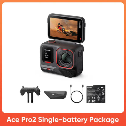 Insta360 Ace Pro 2 Action Camera – 8K Waterproof Cam with Leica Lens, 1/1.3" Sensor, Dual AI Chip, Low Light Pro