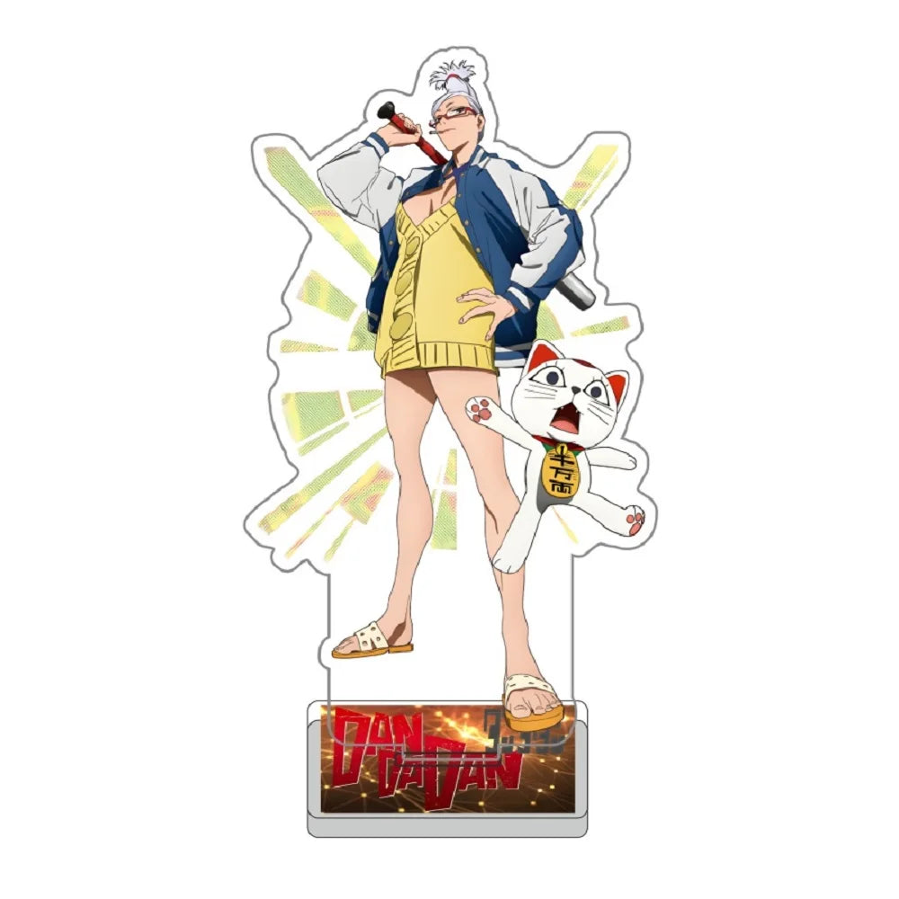 Anime Dandadan Momo Acrylic Keychain Stand – 15cm Cosplay Figure Display Plate for Bag Decoration, Fan Gift & Collectible Ornament