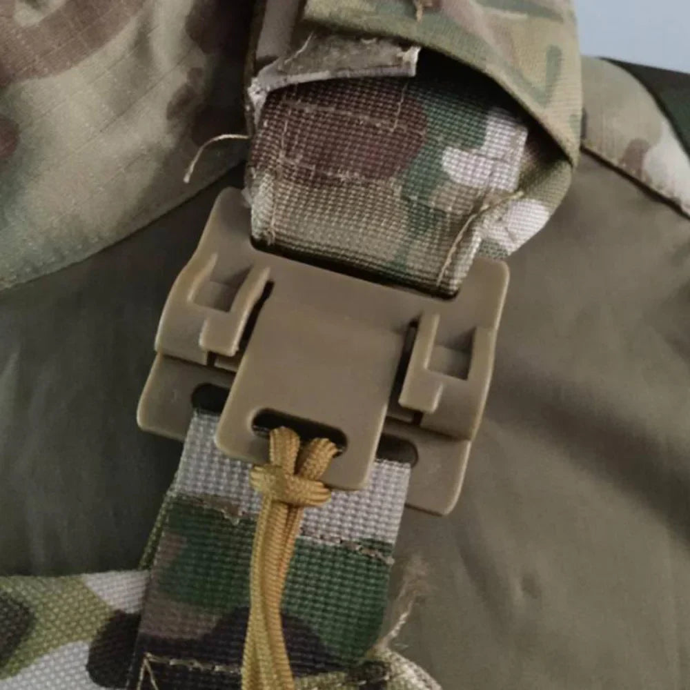 2PCS Tactical Vest Quick Release Buckle Kit - Molle Strip Module Buckle for Quick Disassembly, Tactical Fixture for Hunting