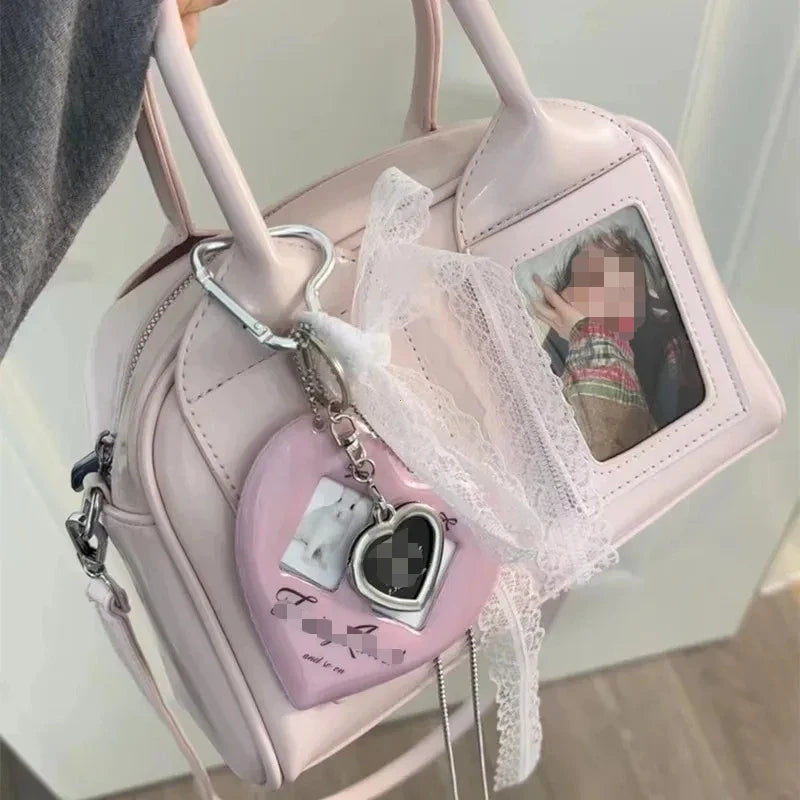 2025 Y2K Harajuku Shoulder Bag - Style Transparent Ita Crossbody Handbag for Women Japanese Fashion Trend Purse
