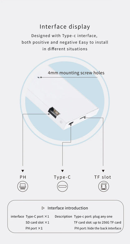 8.8 Inch IPS Type C Secondary Screen – USB-C Interface CPU, GPU, RAM Display, No Need for AIDA64 Monitoring