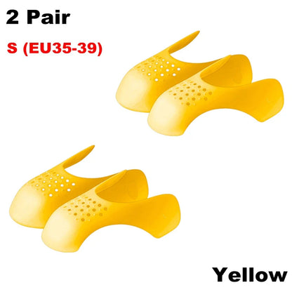 4Pcs Crease Protector & Shoe Head Stretcher - Anti-Crease Sneaker Support & Toe Cap for Wrinkle-Free Shoes