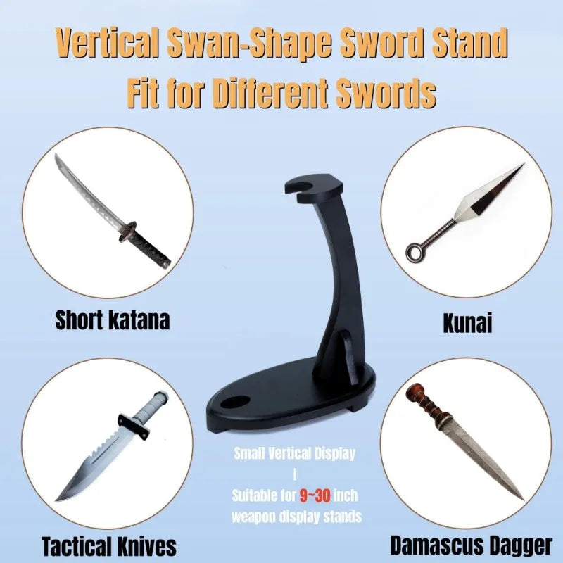 Vertical Katana Sword Display Stand – Samurai Saber & Demon Slayer Style Rack Holder for Home Decor & Collector Gift