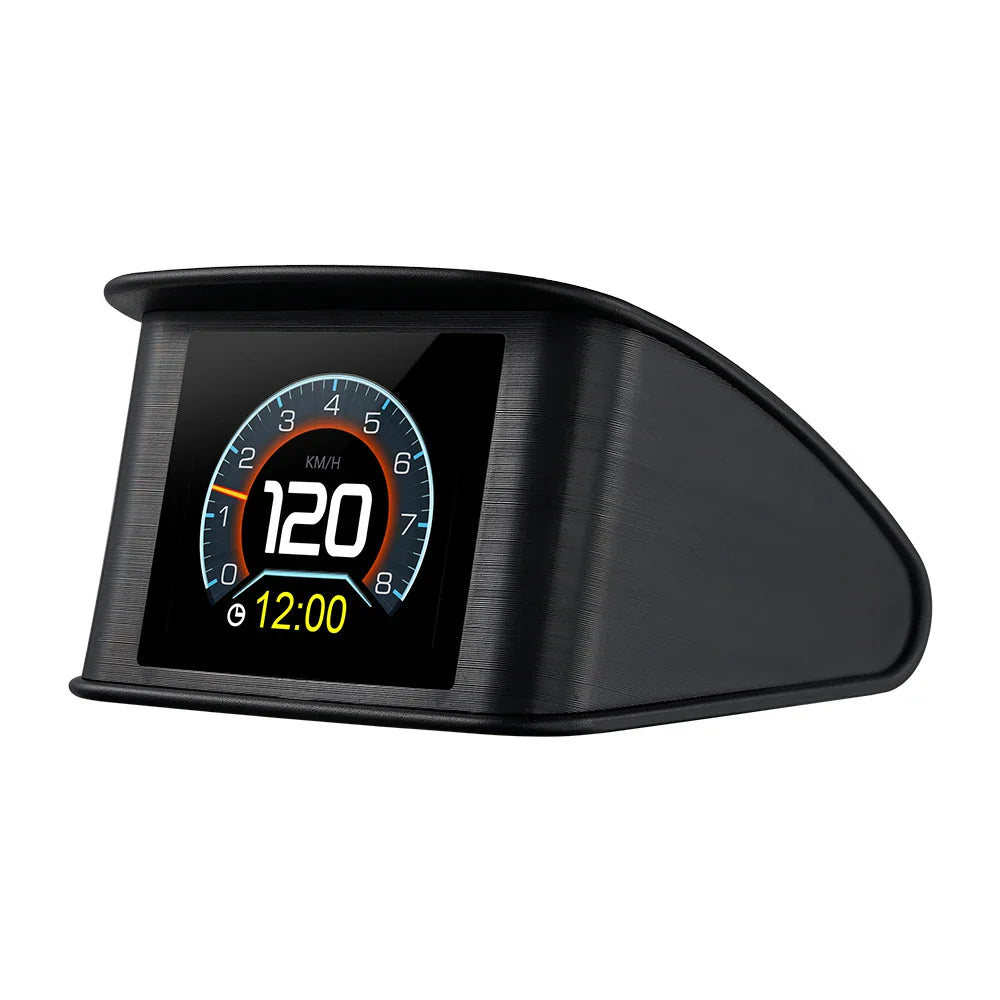 P10 Pro Head-Up Display – On-Board OBD2 Computer with Digital Speedometer, Mileage, Temperature & Driving Data Gauge