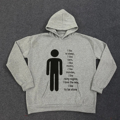 Y2K Harajuku Graphic Hoodie - Vintage Hip-Hop Punk Streetwear Sweatshirt for Men & Women