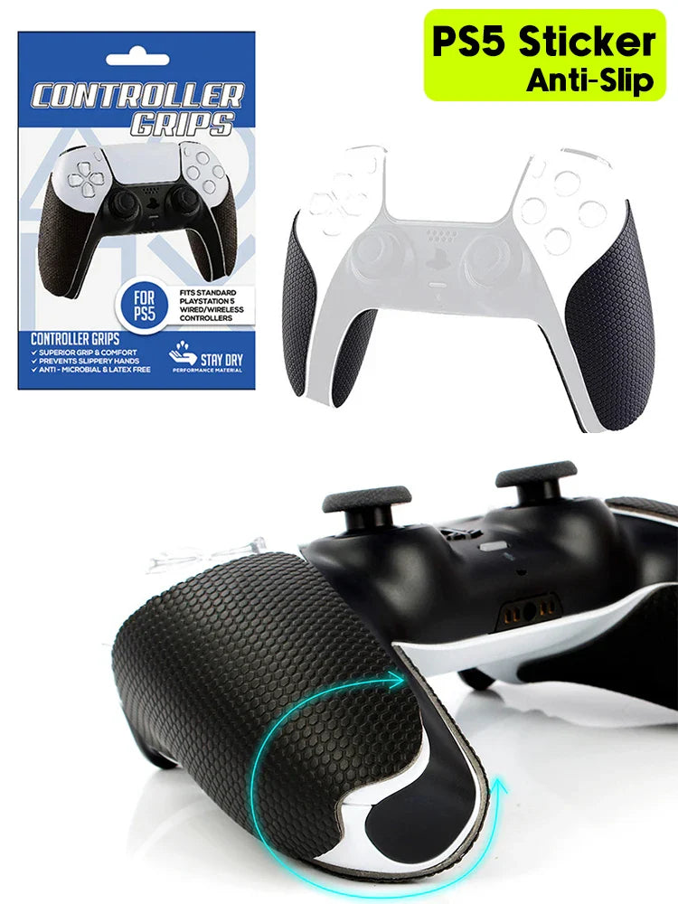 Anti-Slip Comfort Stickers for PS5 Controller – Sweatproof Protective Case Accessory