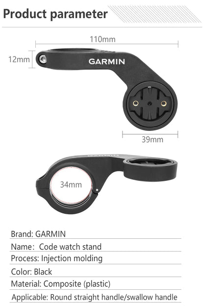 Garmin Edge 530 Wall & Handlebar Mount – GPS Speedometer Cradle for Bike, GoPro, and Cycling Odometer
