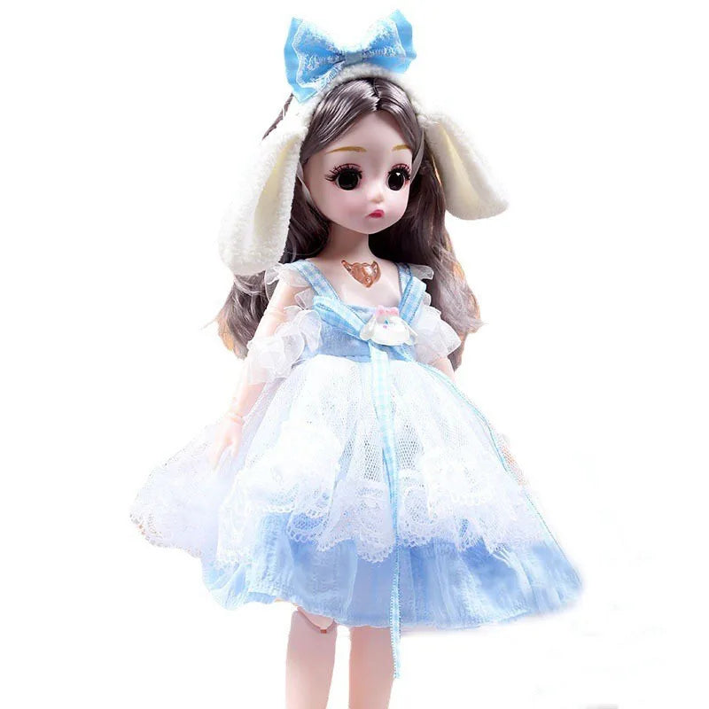 30cm 1/6 BJD Princess Doll – 23-Joint Movable Girl Doll with Clothes, Birthday Gift Toy