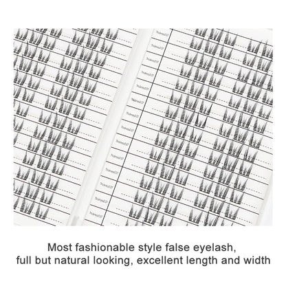 Individual Lash Extensions Kit – DIY Cluster Eyelash Book, False Lashes for Home Makeup