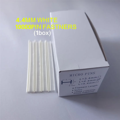 Mini Tag Pin 4.4mm Garment Tag Gun Fasteners — White & Black Durable Price Tags