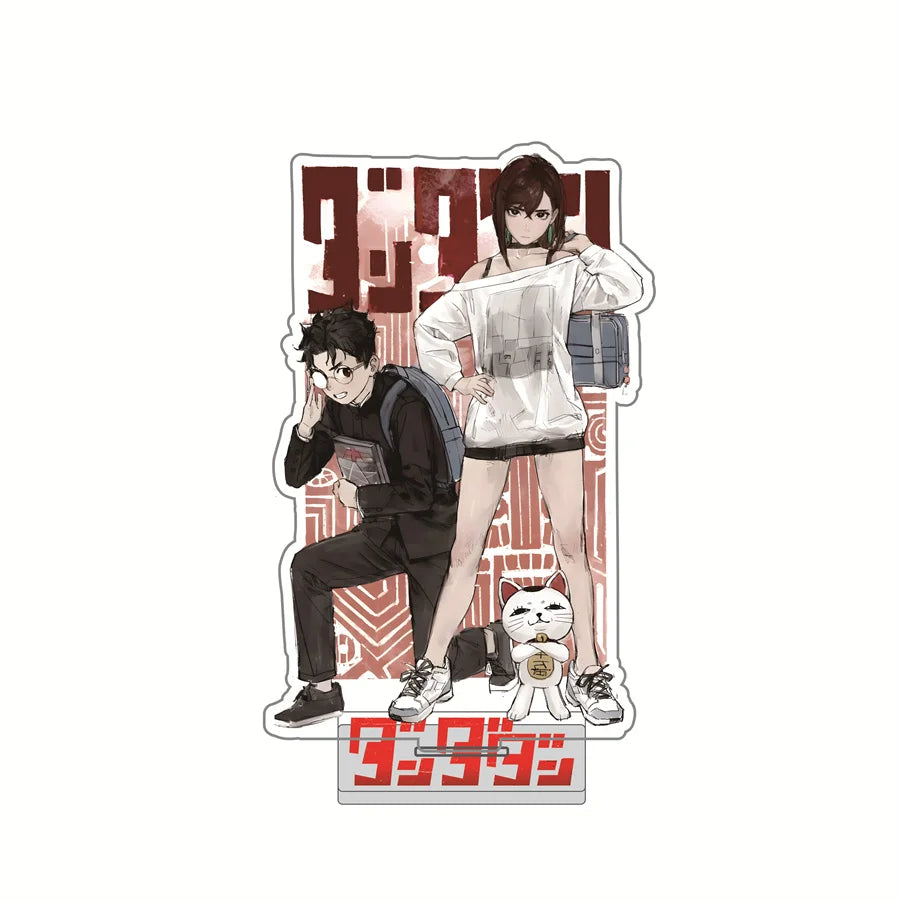 Anime Dandadan Momo Acrylic Keychain Stand – 15cm Cosplay Figure Display Plate for Bag Decoration, Fan Gift & Collectible Ornament