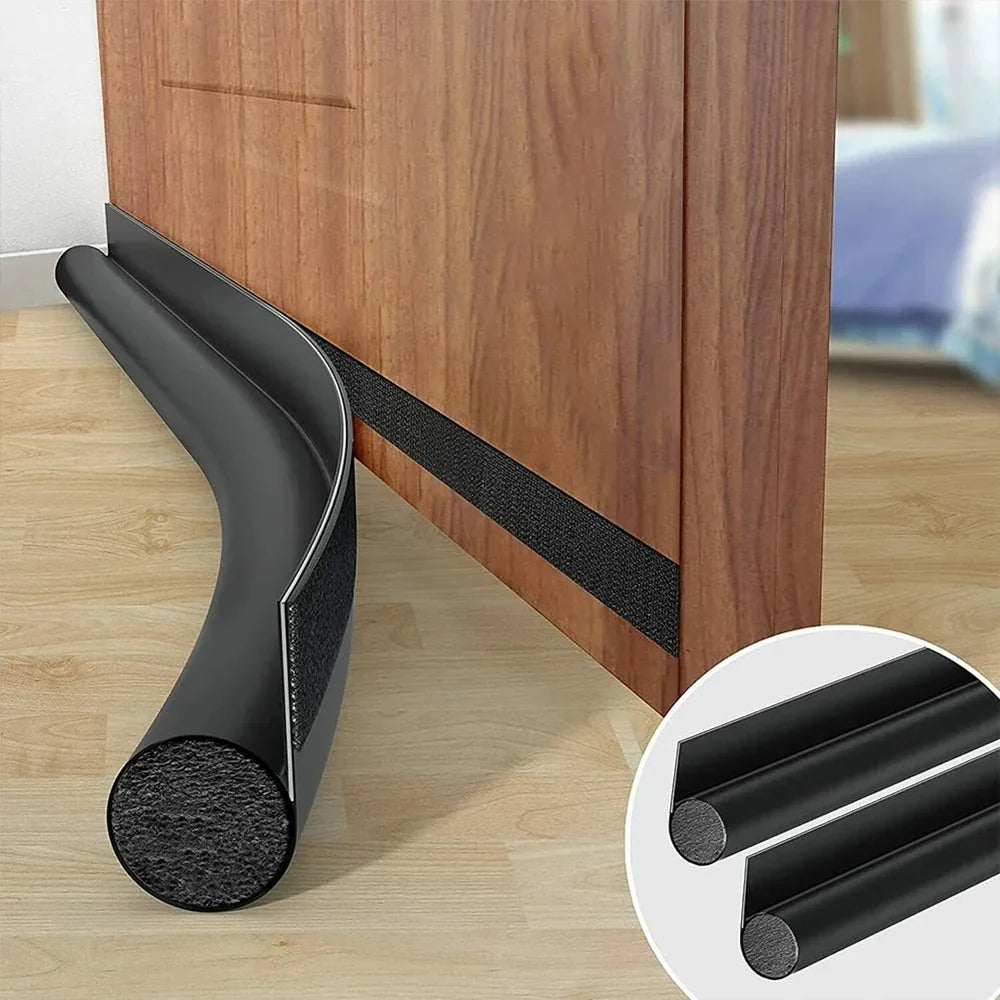 Door Bottom Seal Strip - Thickened Soundproof Windproof Dustproof Bug Blocking Draft Excluder for Home Bedrooms
