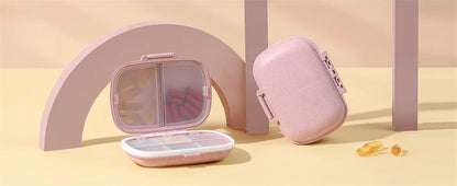 8-Compartment Travel Pill Organizer – Moisture-Proof Pill Case, Portable Medicine & Vitamin Holder for Purse