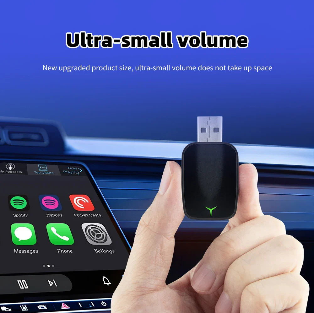 New 2-in-1 Wired to Wireless CarPlay & Android Auto Adapter – Smart Box with 5GHz WiFi, Fast Plug & Play Connection
