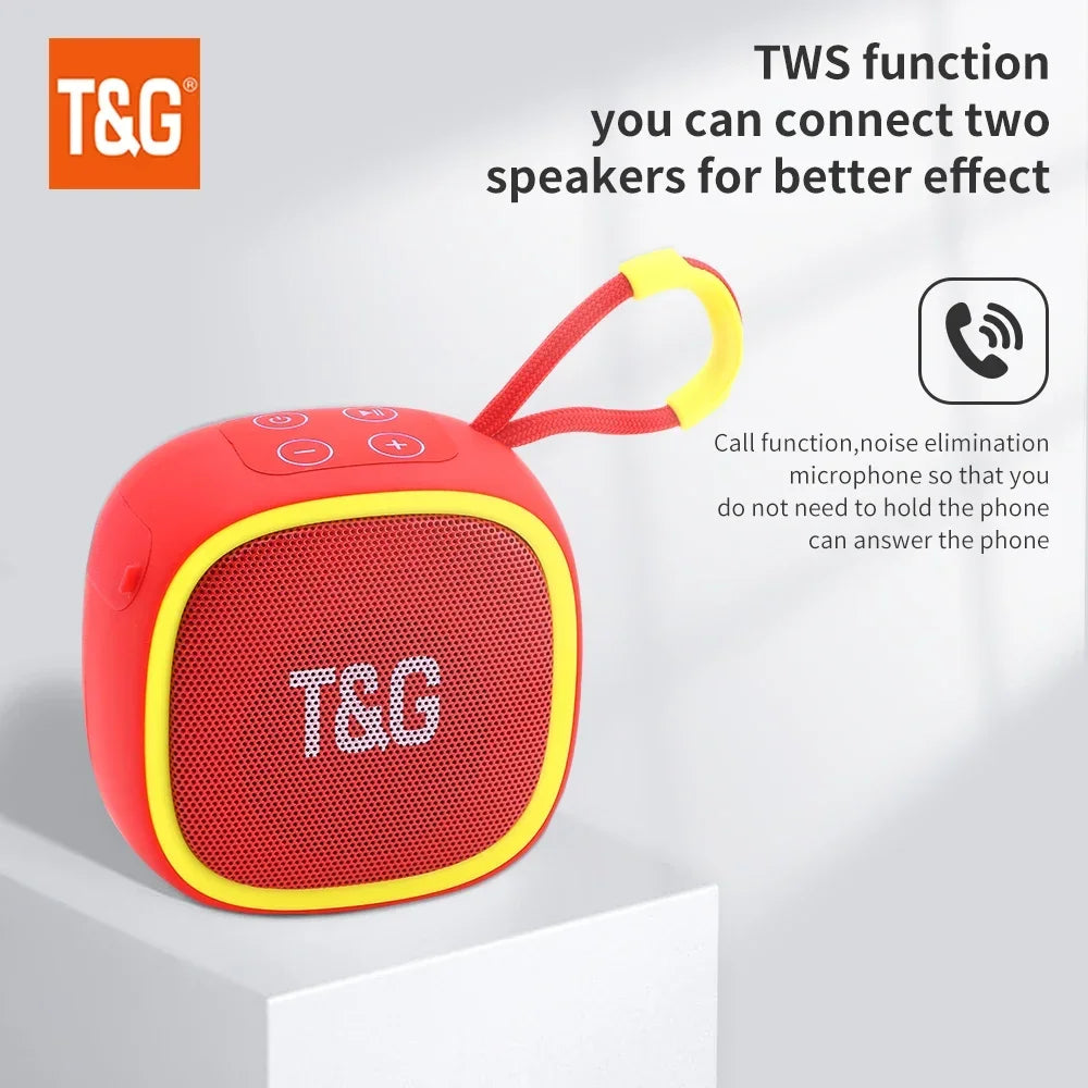 TG659 Mini Wireless Bluetooth Speaker - Powerful TWS Bluetooth 5.3 Sound Box - HIFI Loudspeaker with TF Card and  Radio Support