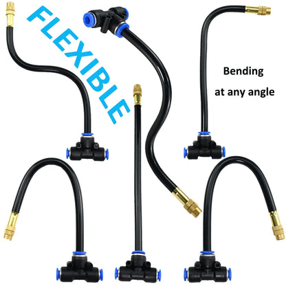 DIY Universal Spray Kit - Flexible Bending Design for Greenhouse, Garden, Patio Misting and Plant Watering Irrigation System