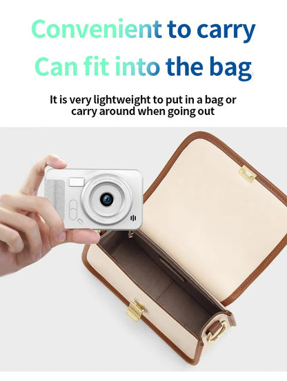 4K Digital Camera 44MP – HD Travel & Selfie Camera for Students, Entry-Level Compact Photography Camera
