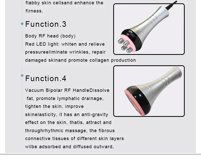 40K Cavitation 4 in 1 Ultrasonic RF Machine – Body Shaping, Weight Loss, Skin Tightening & Facial Lifting Device