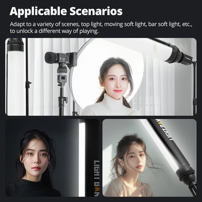 Flynoodle Air Tube Inflatable Softbox - Video Light Diffuser for Aputure, Nanlite, Godox, ZHIYUN & COLBOR
