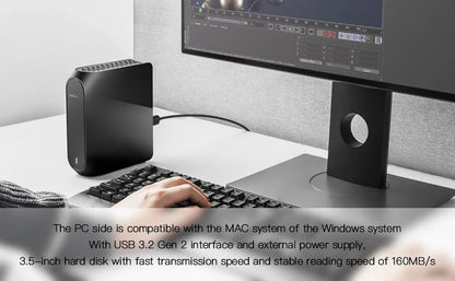 UnionSine 3.5" External Hard Disk HDD - 4TB to 18TB, USB 3.2 Gen, Compatible with Desktop, Laptop, Mac, Xbox, PS4, TV