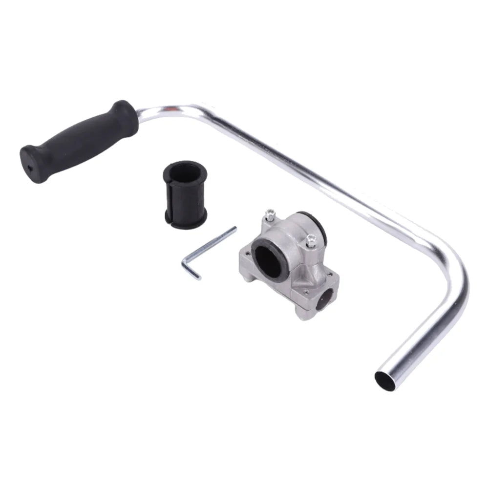 Ergonomic Trimmer Handlebar Auxiliary Handle – Non-Slip Stainless Steel Lawn Mower Grip for Lawn Care, Landscaping & Yard Trimming Tool Accessory