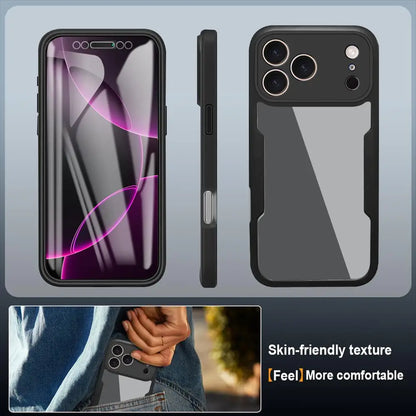 Clear 360° Full Wrap iPhone Case - Camera Lens & Screen Protection Cover for iPhone 17 Air, 17e, 16e, 16, 15, 14, 13, 12, 11, X, XR & 8/7 Plus
