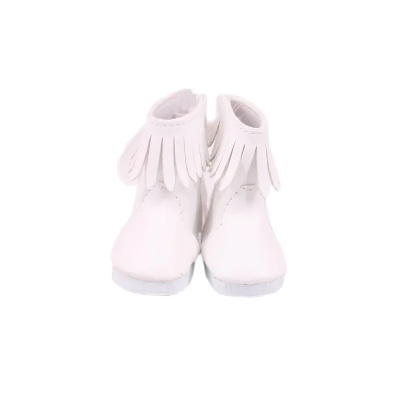 5CM Doll High-Top Boots – PU Shoes for 14.5" American & Paola Reina Dolls, 1/6 BJD Blythe & EXO Doll Accessories