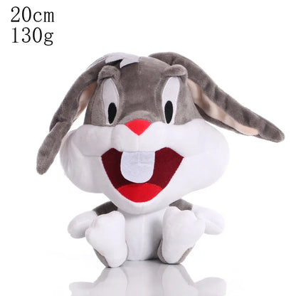 6 Piece Cartoon Character Plush Toy Set - Bugs Bunny, Daffy Duck, Tweety, Cyclone Dog and Bunny Rabbit Stuffed Dolls for Children’s Gifts