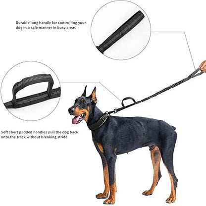 AirTag Tactical Dog Collar with Holder & Handle – Adjustable Military GPS Collar for Medium & Large Dogs