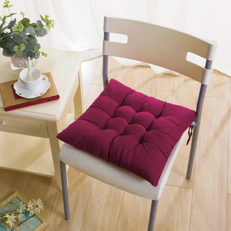 2pcs Thick Comfortable Chair Cushion - Non-Slip Seat Pad for Home Office & Dining Chairs