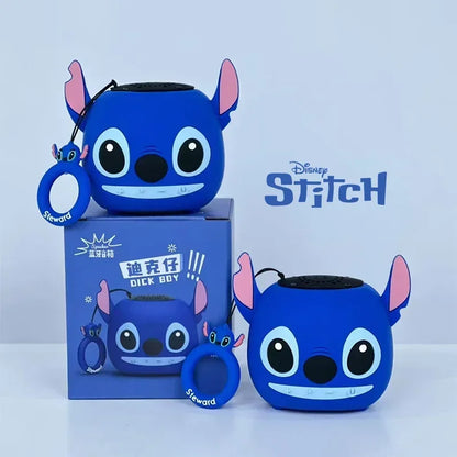 Disney 3D Stitch Wireless Bluetooth Mini Speaker – Dual HIFI Stereo Bass with TF & FM Radio