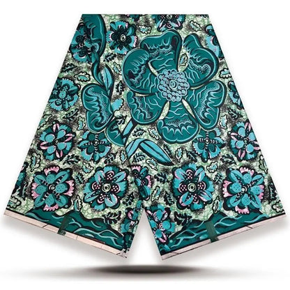 100% Cotton African Wax Print Fabric - High Quality Ankara Fabric 6 Yards