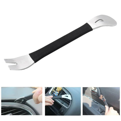 Car Stainless Steel Pry Plate - Audio Navigation Center Console Modification Removal Tool for Interior Door Panel