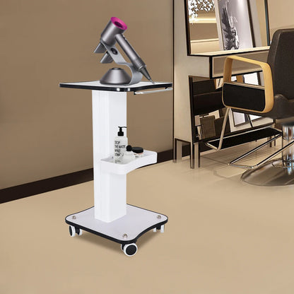 3-Tier Rolling Beauty Salon Trolley – SPA Equipment Stand with Push Handle & Storage Organizer
