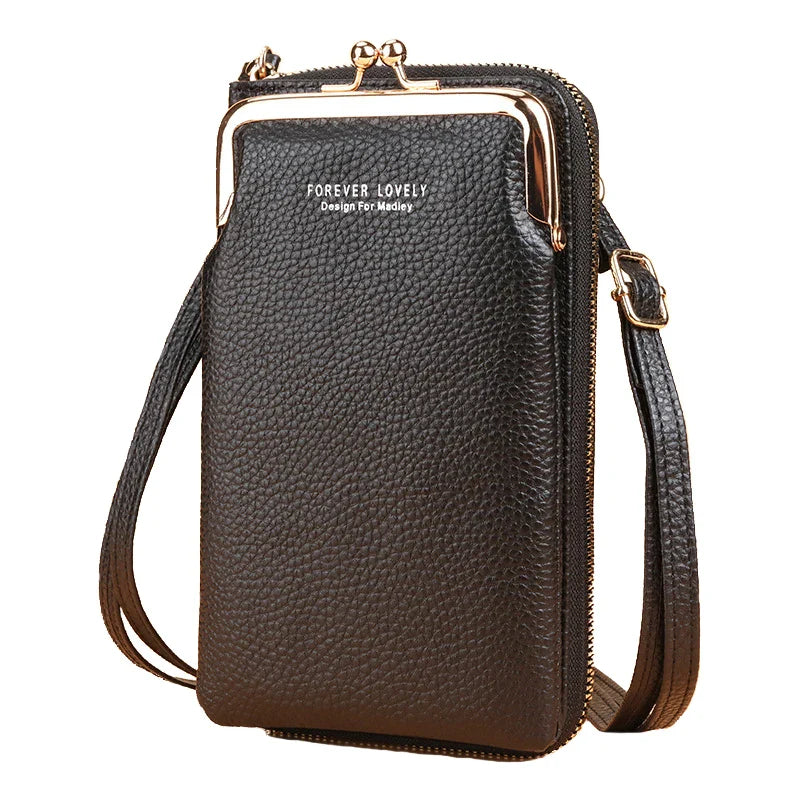Long Women’s PU Leather Wallet – Double Zipper Tassel Clutch with Coin Purse & Card Holder