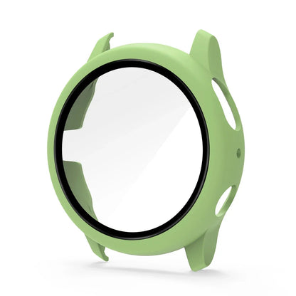 Samsung Galaxy Watch Active 2 Protective Case - Full Coverage Bumper with Tempered Glass Screen Protector for 40mm & 44mm