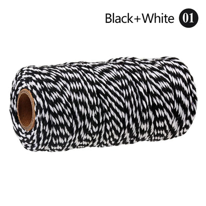 2mm 100M Macrame Cotton Cord – Twine Thread for DIY Crafts, Wall Hangings, Bohemian Wedding & Home Decor