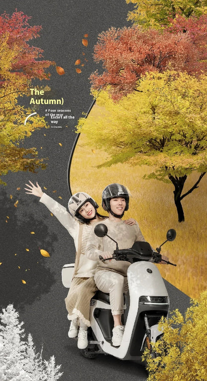 2024 New Motorcycle & Electric Car Helmet – Men’s & Women’s Safety Helmet with Anti-Fog Double Lens, Four Seasons Universal