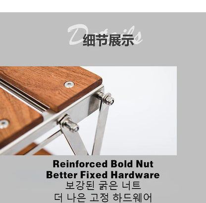 MOUNTAINHIKER Portable Camping Rack – 3-Tier Foldable Outdoor Table for Picnic & BBQ, Easy to Carry